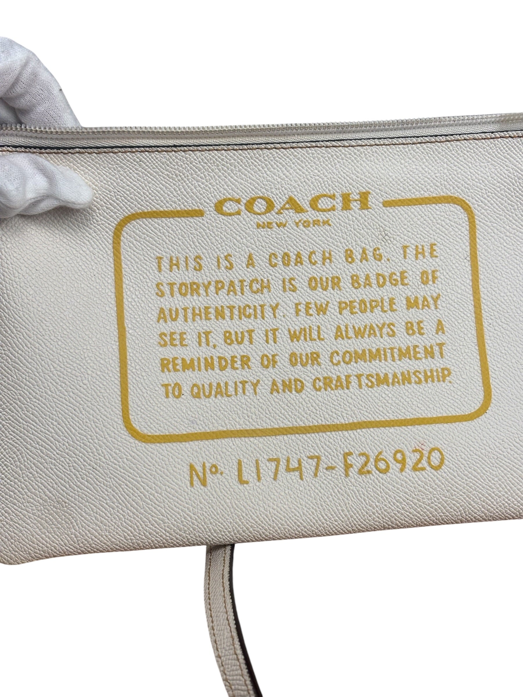 Coach Leather Signature Canvas Reversible City Tote Bag