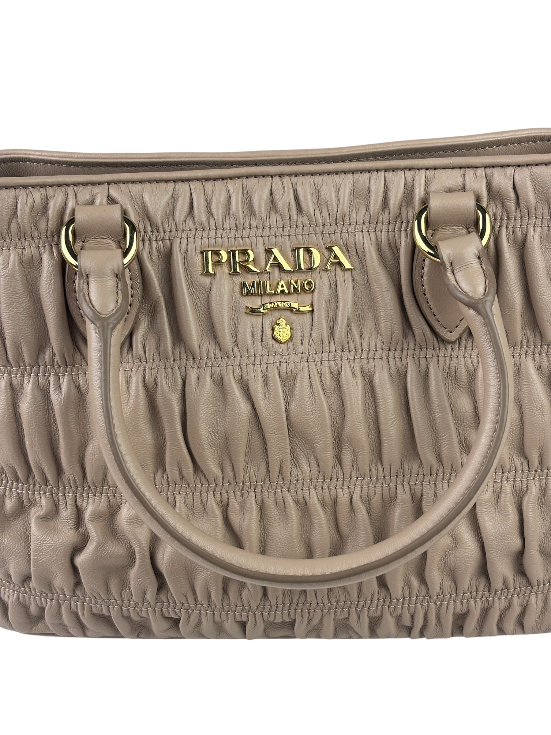 Prada Blush Pink  Gaufre Nappa Leather Two-Way Bag