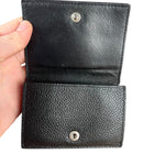 Balenciaga Black Neon Logo Compact Wallet