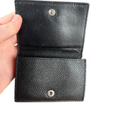 Balenciaga Black Neon Logo Compact Wallet