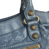 Balenciaga Light Blue Arena Leather Classic Le City