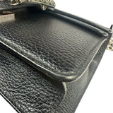 Gucci Black Pebbled Leather Dionysus Small Chain Shoulder Bag
