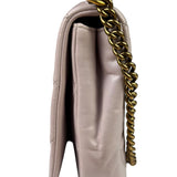 Chanel Light Lilac Calfskin Leather Quilted Flap Chain Bag