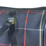 Burberry Blue Nova Check Vintage Boston Bag