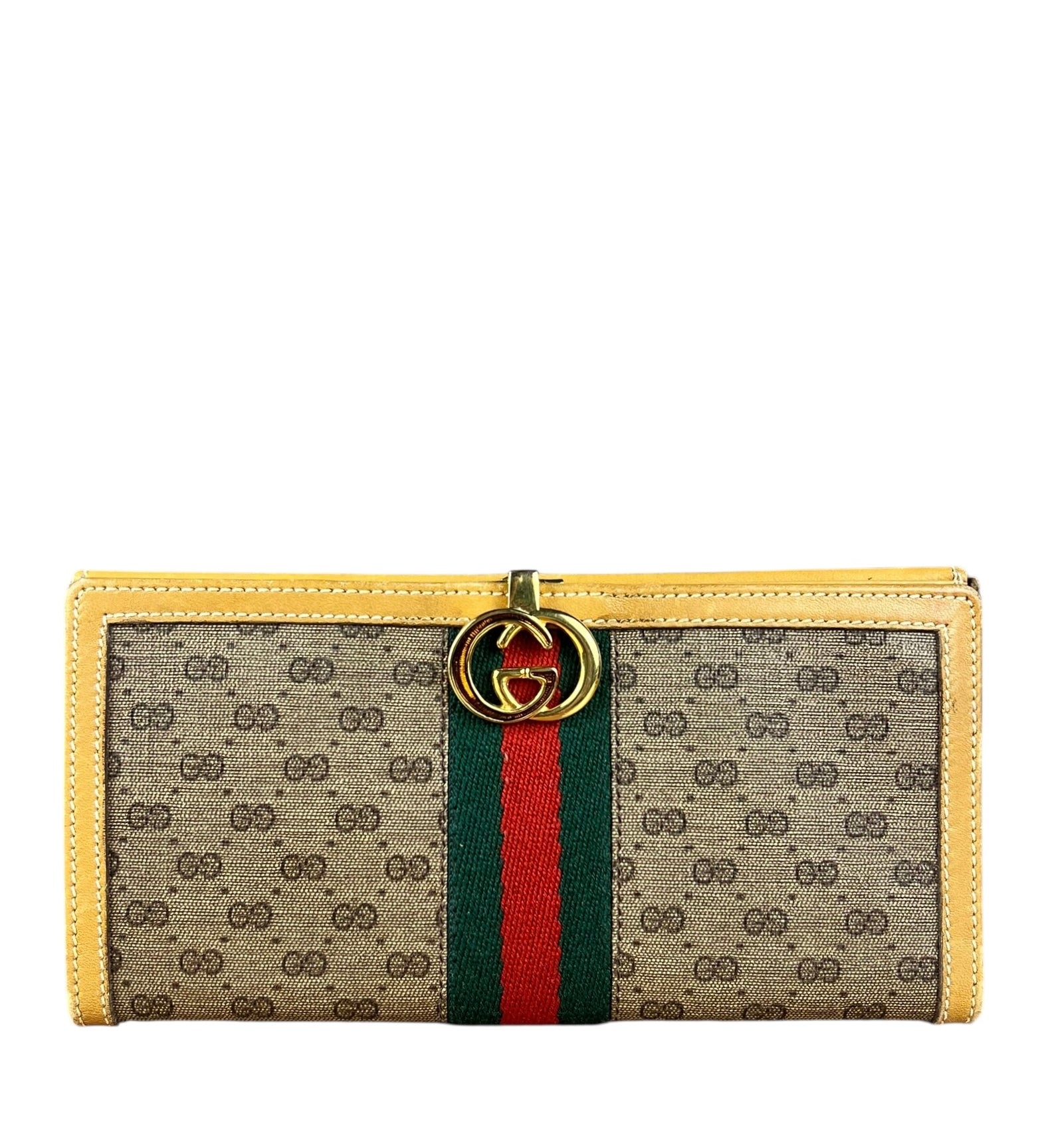Gucci GG Vintage Sherry Line Long Wallet