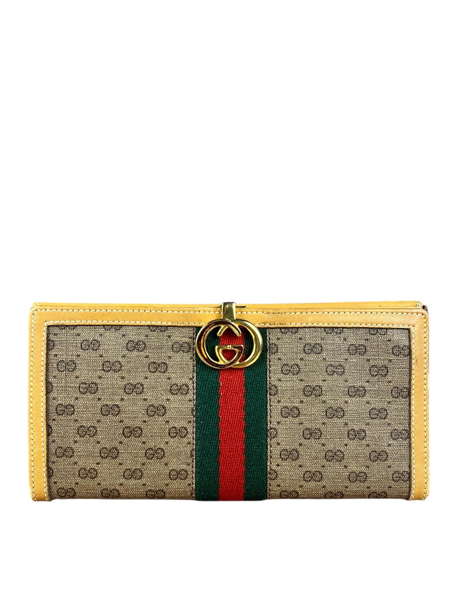 Gucci GG Vintage Sherry Line Long Wallet