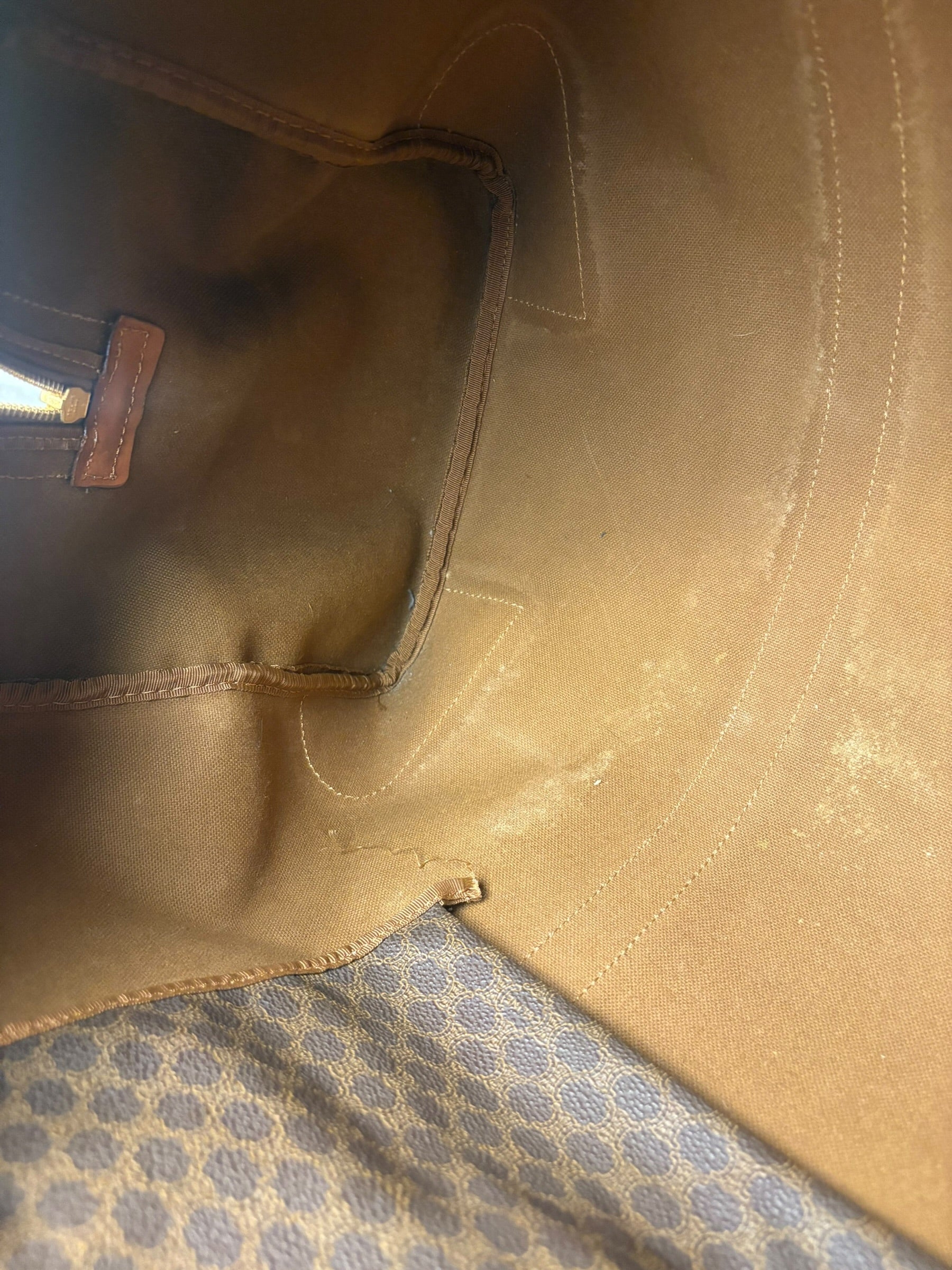 Celine Vintage Macadam Weekender Boston Bag