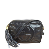 Gucci Glossy Grey Patent Leather Soho Disco Crossbody Bag