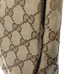 Gucci Brown Leather Trim Abbey D Ring Shoulder Bag