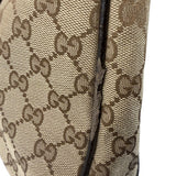 Gucci Brown Leather Trim Abbey D Ring Shoulder Bag