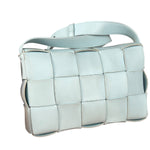 Bottega Veneta Intercciato Cassette Glacier Crossbody