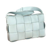 Bottega Veneta Intercciato Cassette Glacier Crossbody