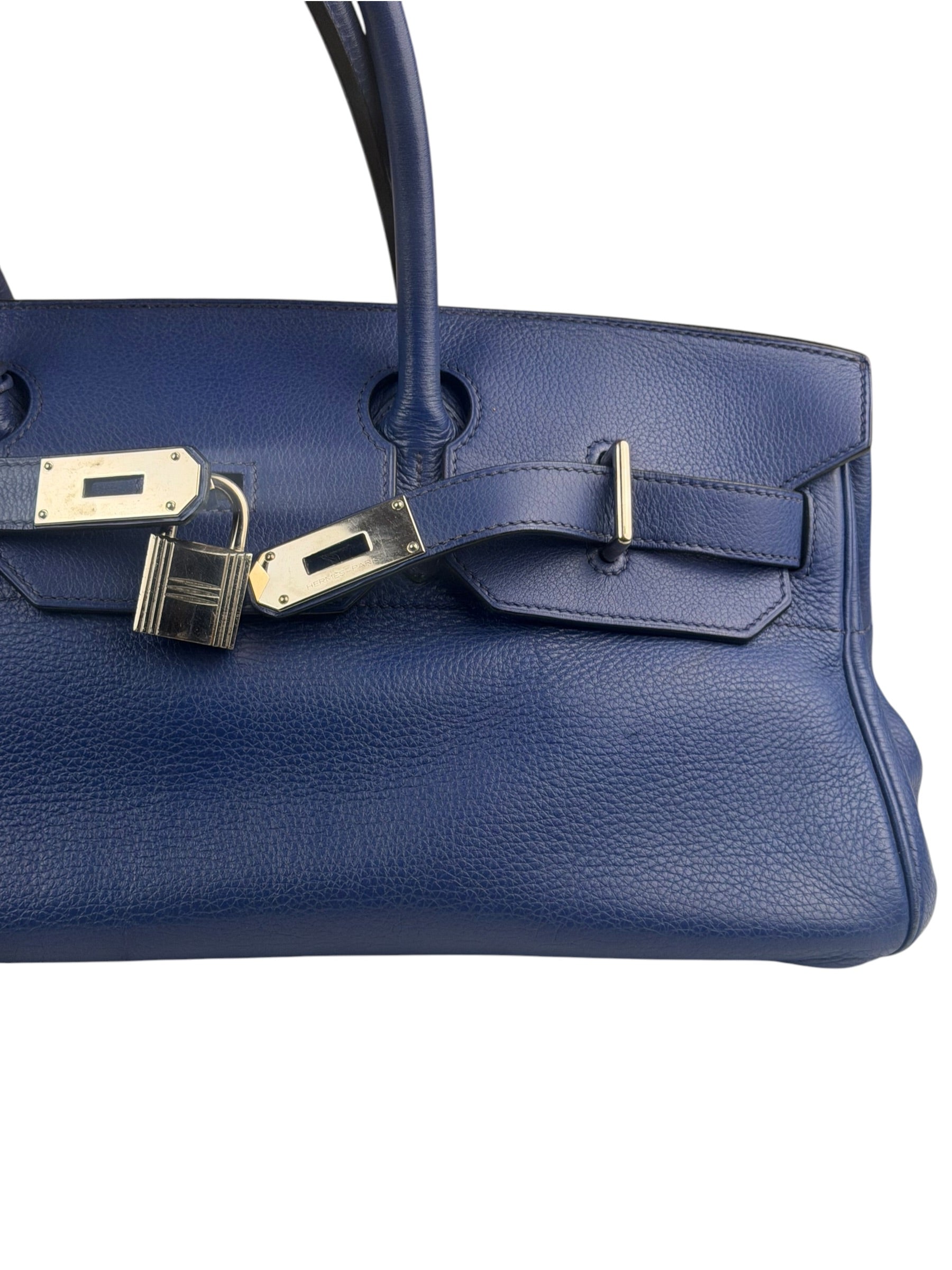 Hermes Blue Clemence Leather JPG Birkin 42 Palladium 2006