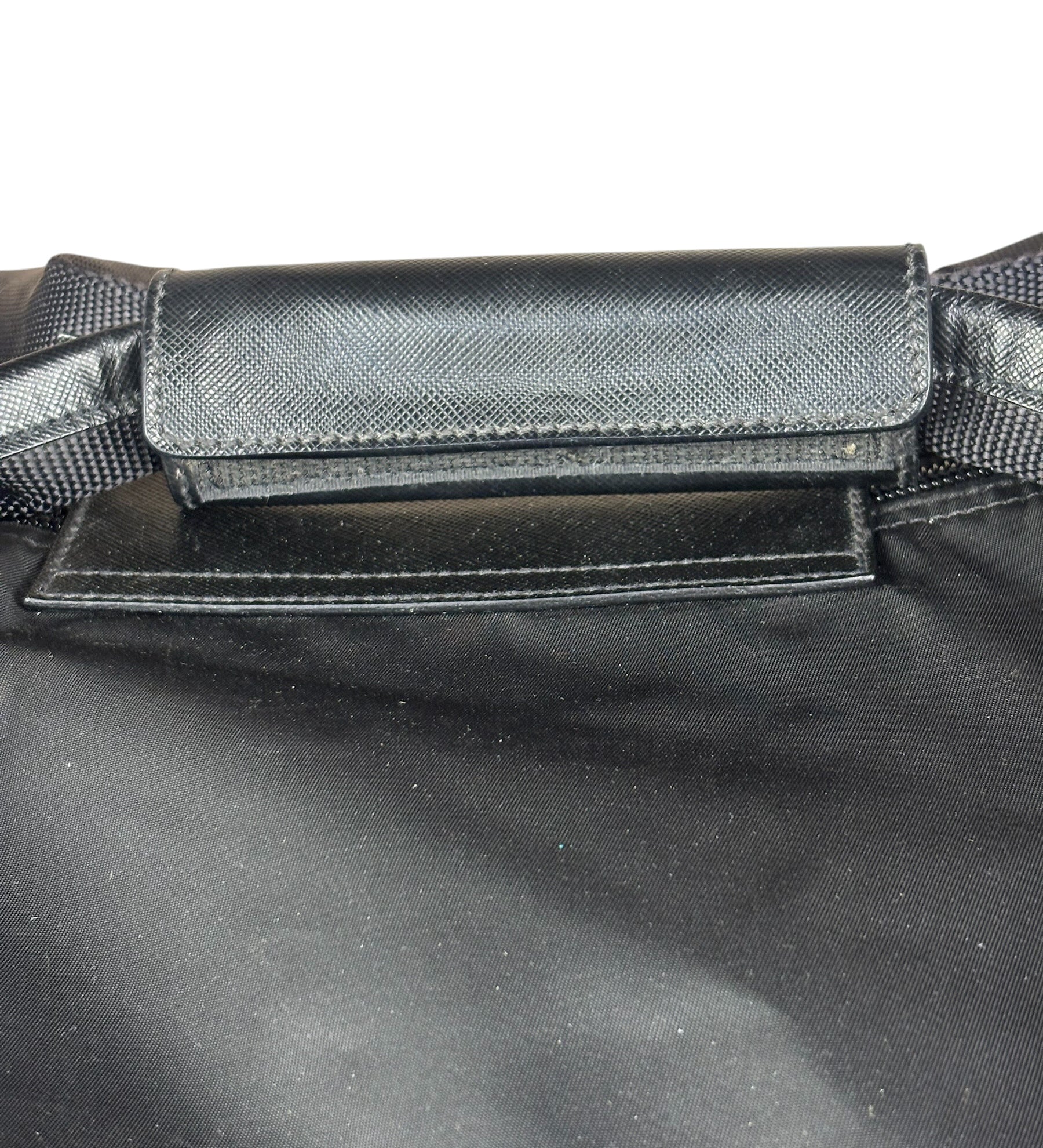 Prada Black Nylon Boston Travel Bag