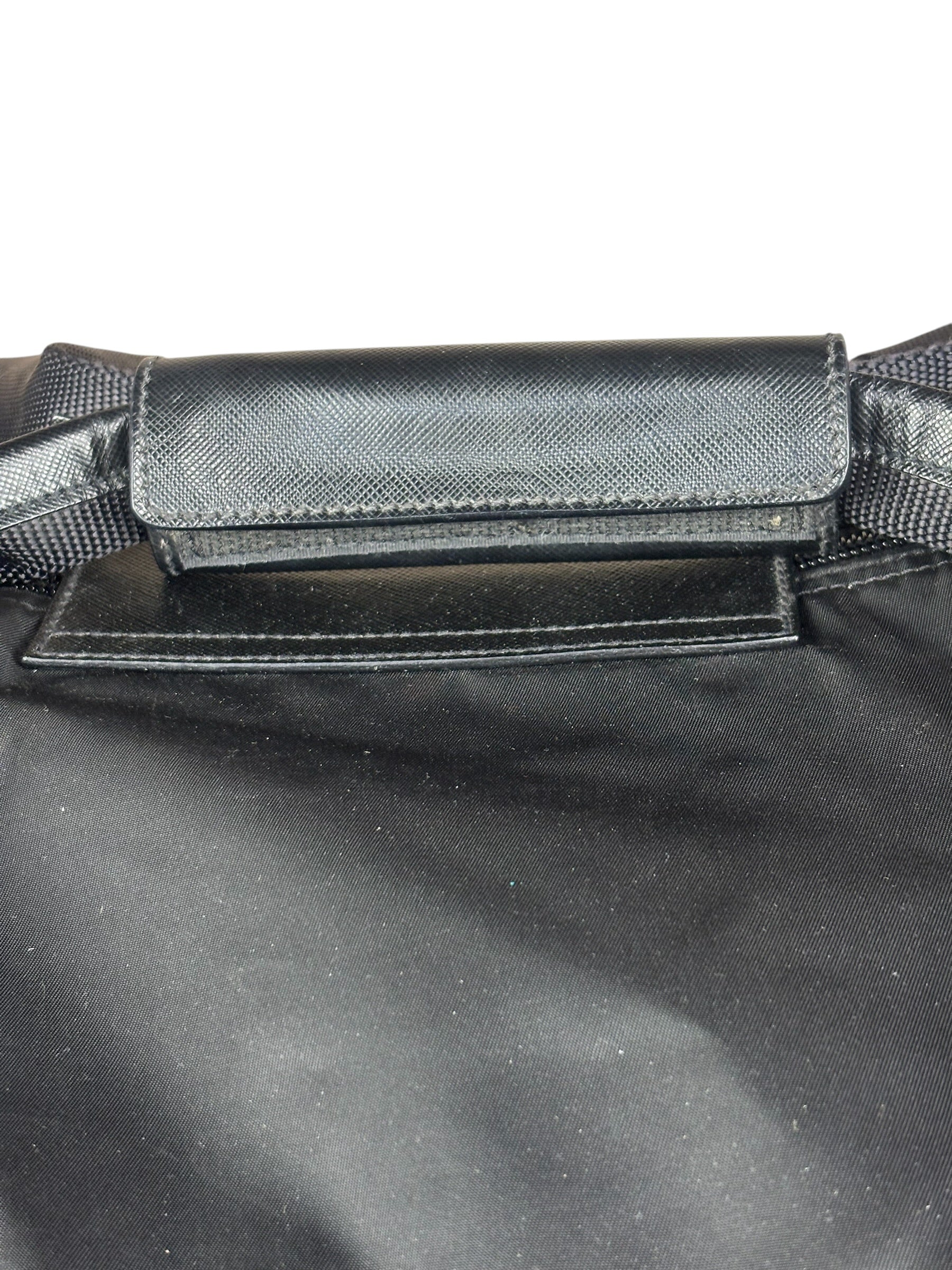 Prada Black Nylon Boston Travel Bag