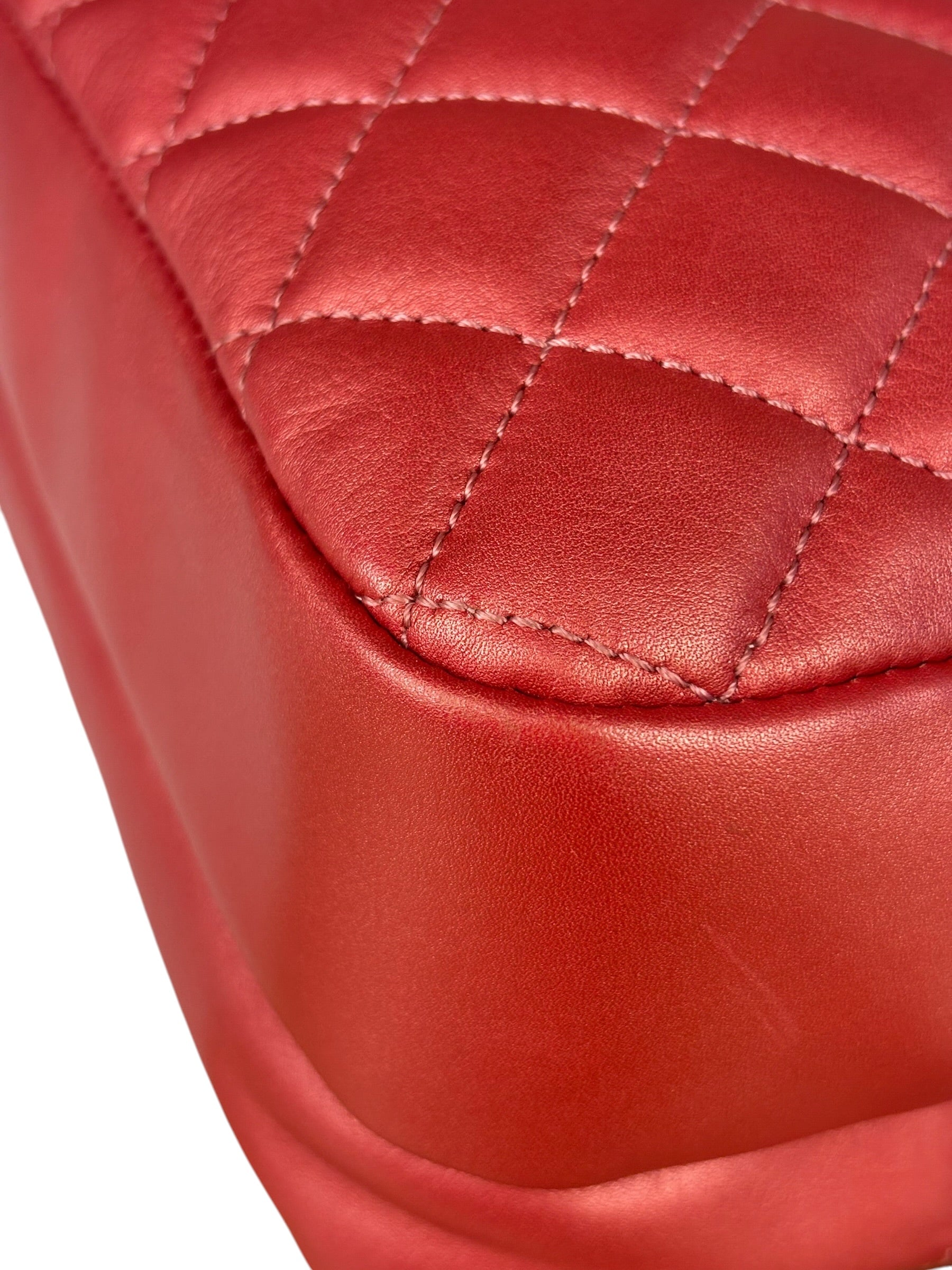 Chanel Pink Satin/Leather Trim Camera Bag 2019