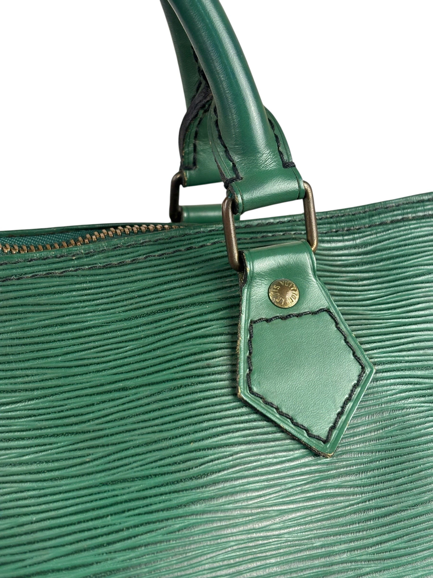 Louis Vuitton Vintage Green Epi Speedy 35