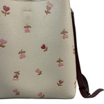 Coach Cream/Burgundy Small Town Bucket Bag