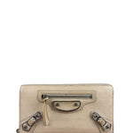 Balenciaga Beige Moto Zippy Wallet