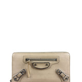 Balenciaga Beige Moto Zippy Wallet