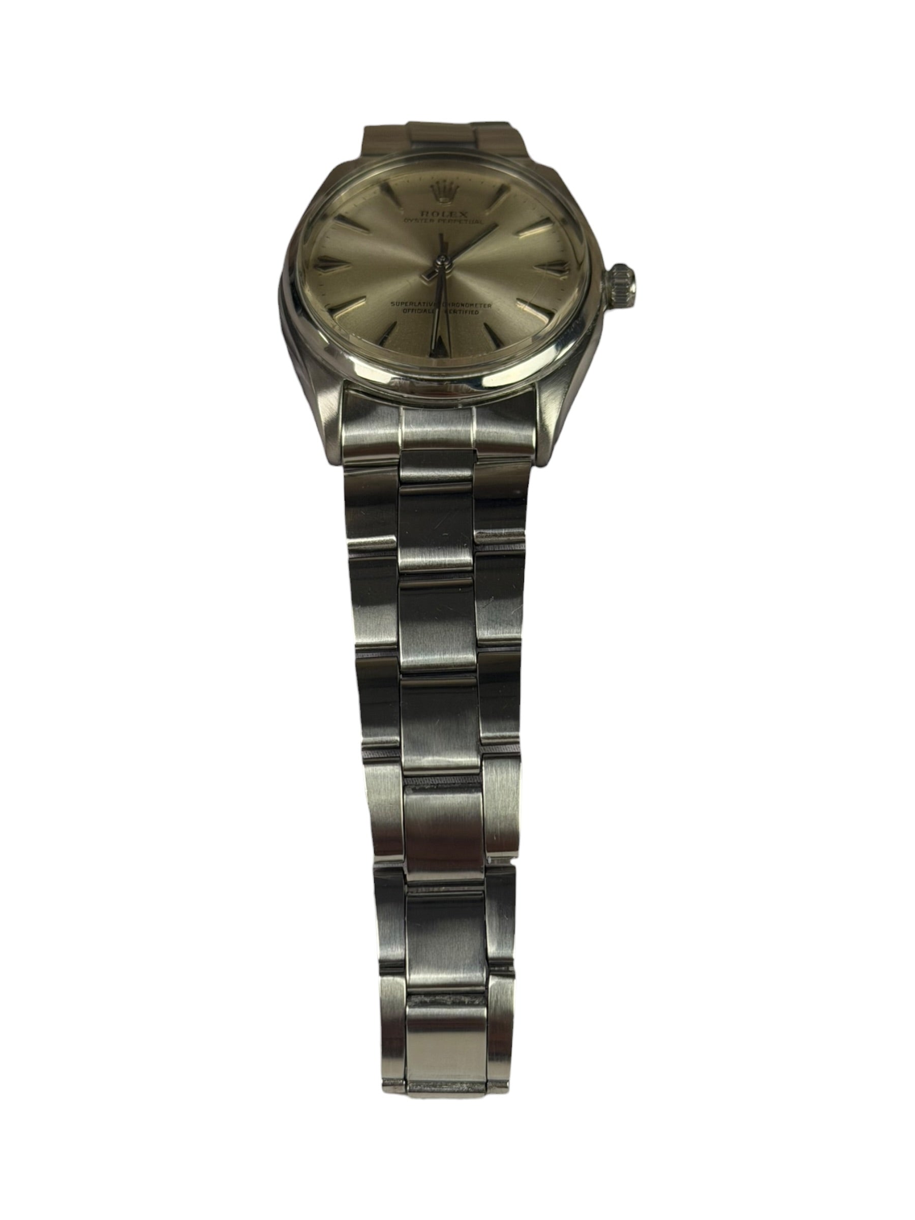 Rolex 1002 Oyster Perpetual Silver Dial 34mm 1959