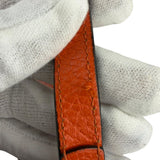 Gucci Orange Leather Small Dollar Interlocking G Shoulder Bag
