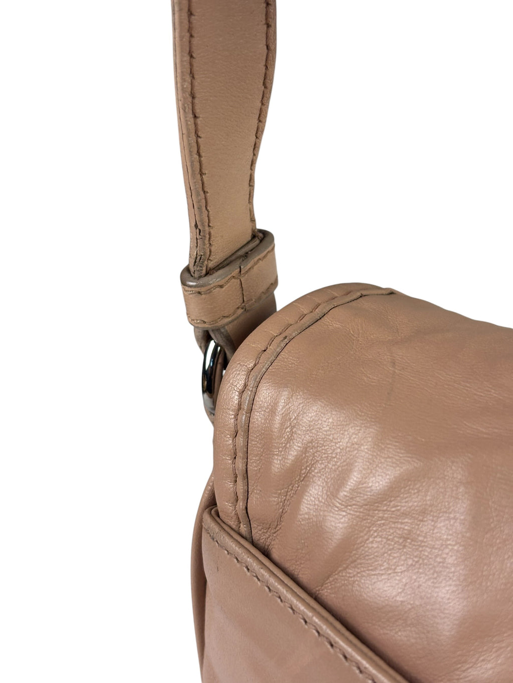 Prada Blush Pink Vitello Shiny Leather Flap Bag
