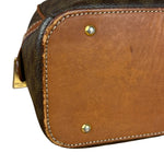 Celine Vintage Leather Macadam Dome Hand Bag