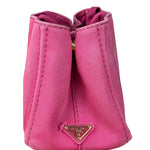 Prada Pink Canapa Canvas Handbag