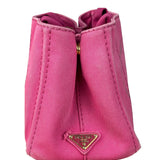 Prada Pink Canapa Canvas Handbag