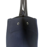 Yves Saint Laurent Navy/Black Leather Rive Gauche Tote