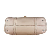 Fendi Light Pink Metallic Vintage Selleria Stitch Lina Handbag