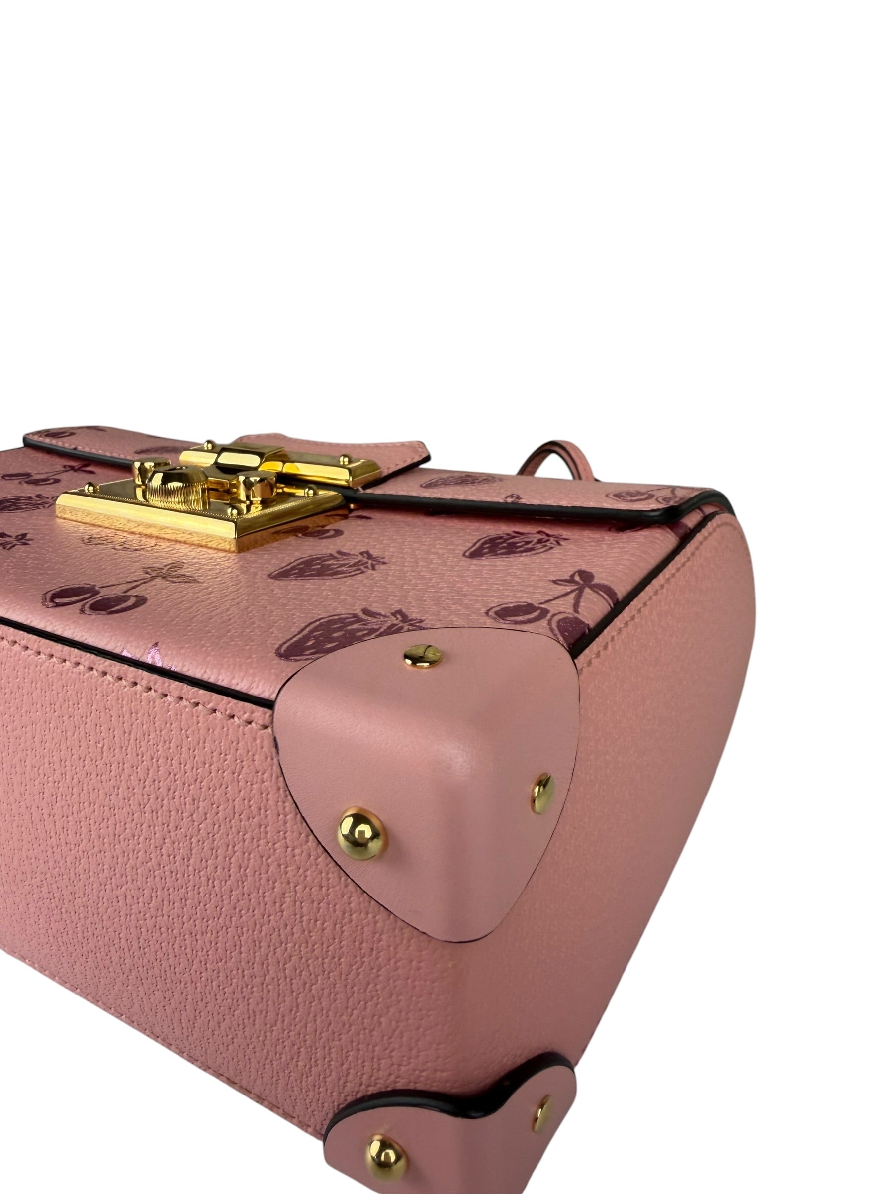 Gucci Valentines Day Padlock Bamboo Handle Handbag