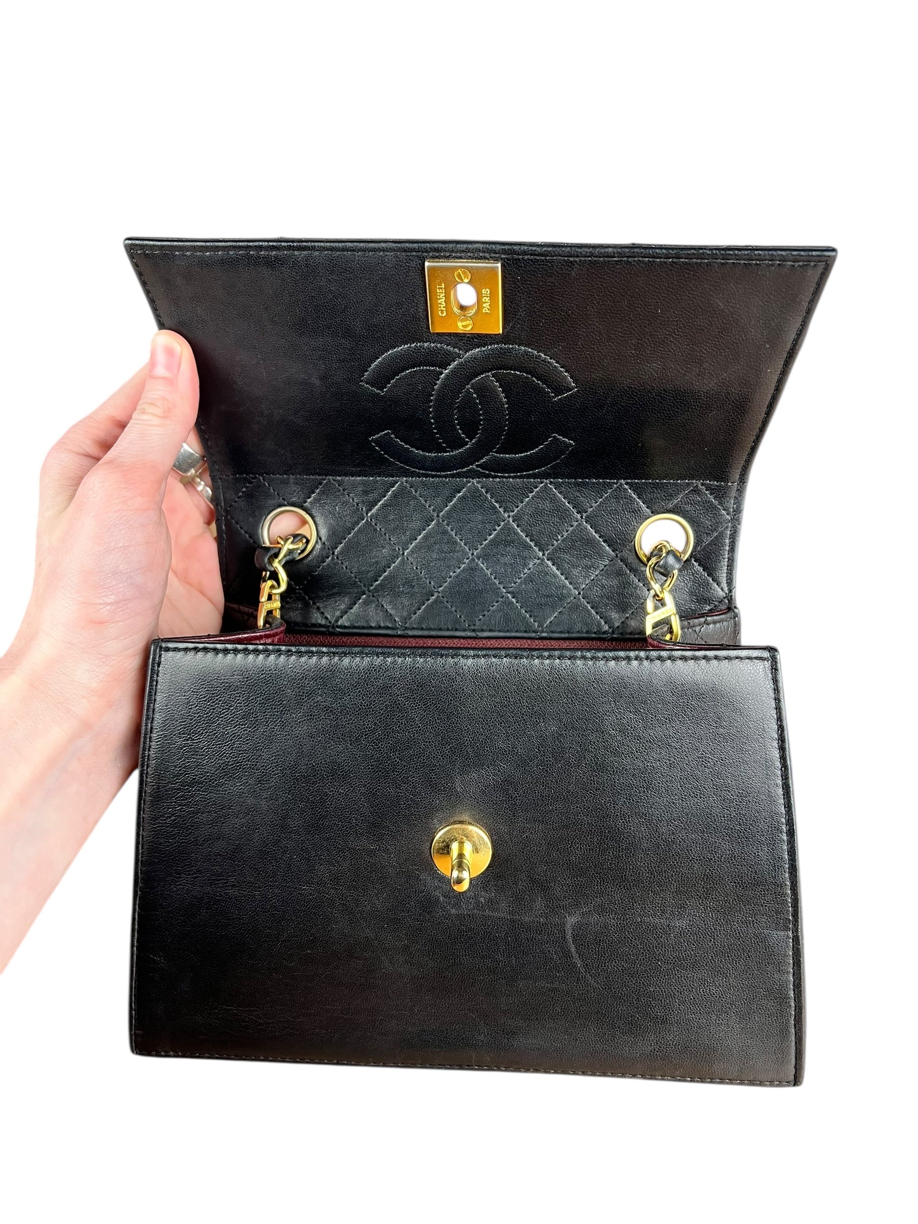 Chanel Neo Executive Black Lambskin 1990