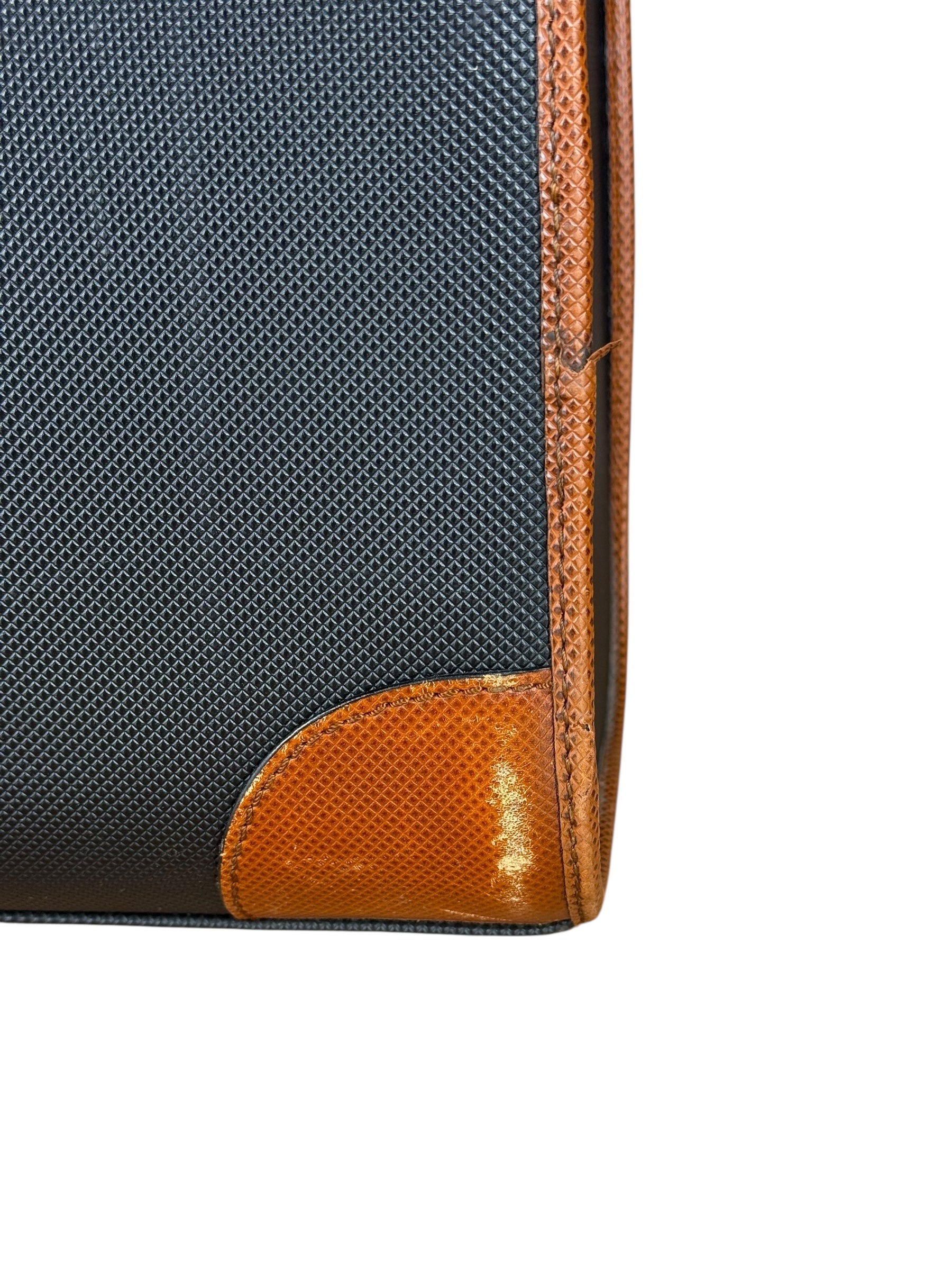 Bottega Veneta Vintage Travel Case Black/Brown