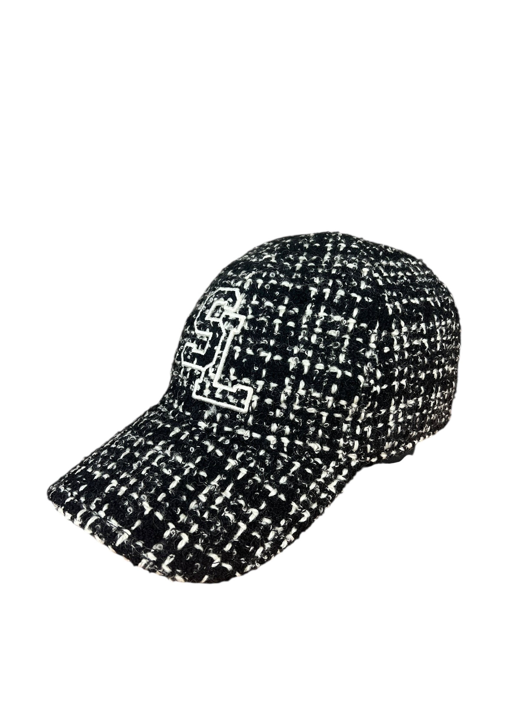 Saint Laurent SL Tweed Embroidered Baseball Cap