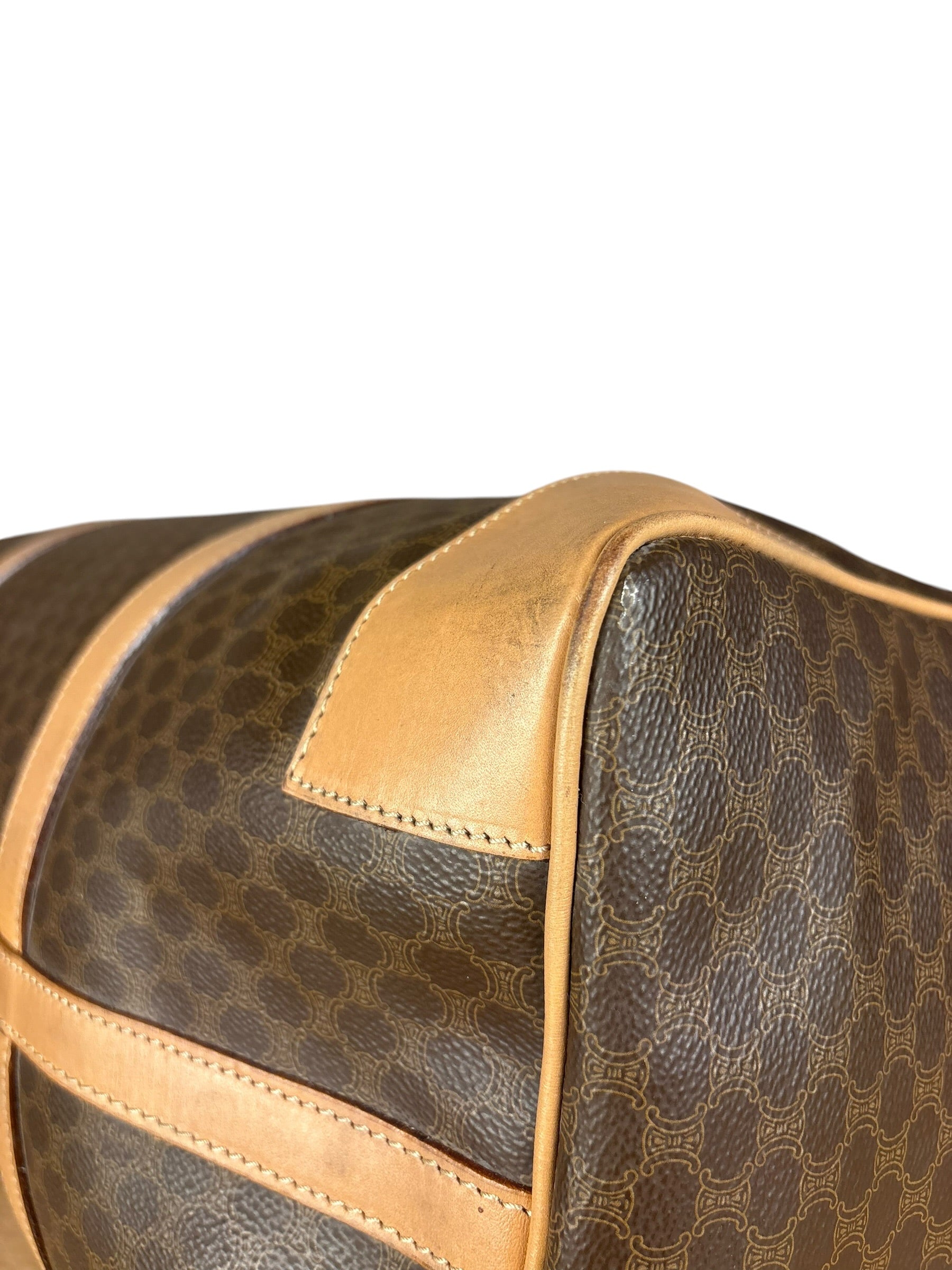 Celine Vintage Macadam Boston Bag