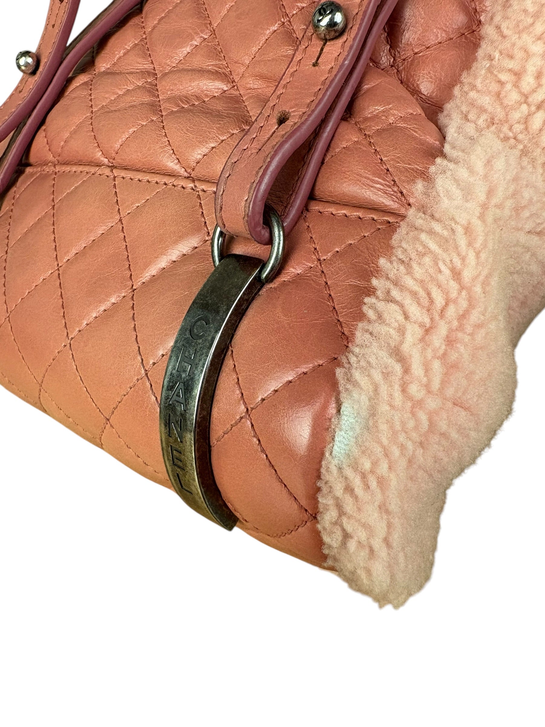 Chanel Paris-Salzburg Pink Shearling Mountain Backpack 2015