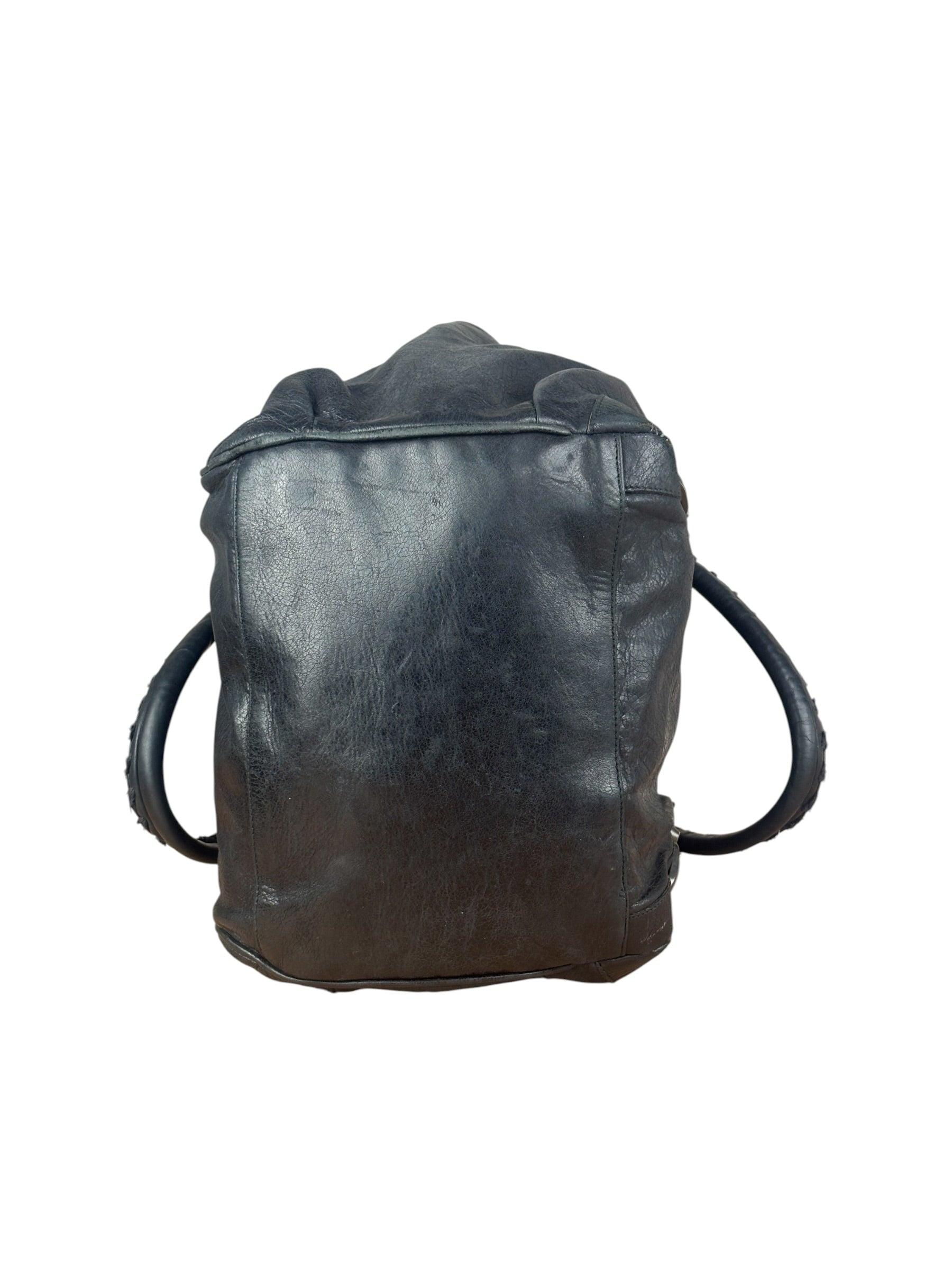Balenciaga Vintage Black Leather Classic Sunday Tote Bag