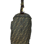 Fendi Vintage Zucca Canvas Collapsible Shoulder Bag