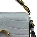 Chloé Mini Grey Croc Embossed C 2Way Bag