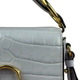 Chloé Mini Grey Croc Embossed C 2Way Bag