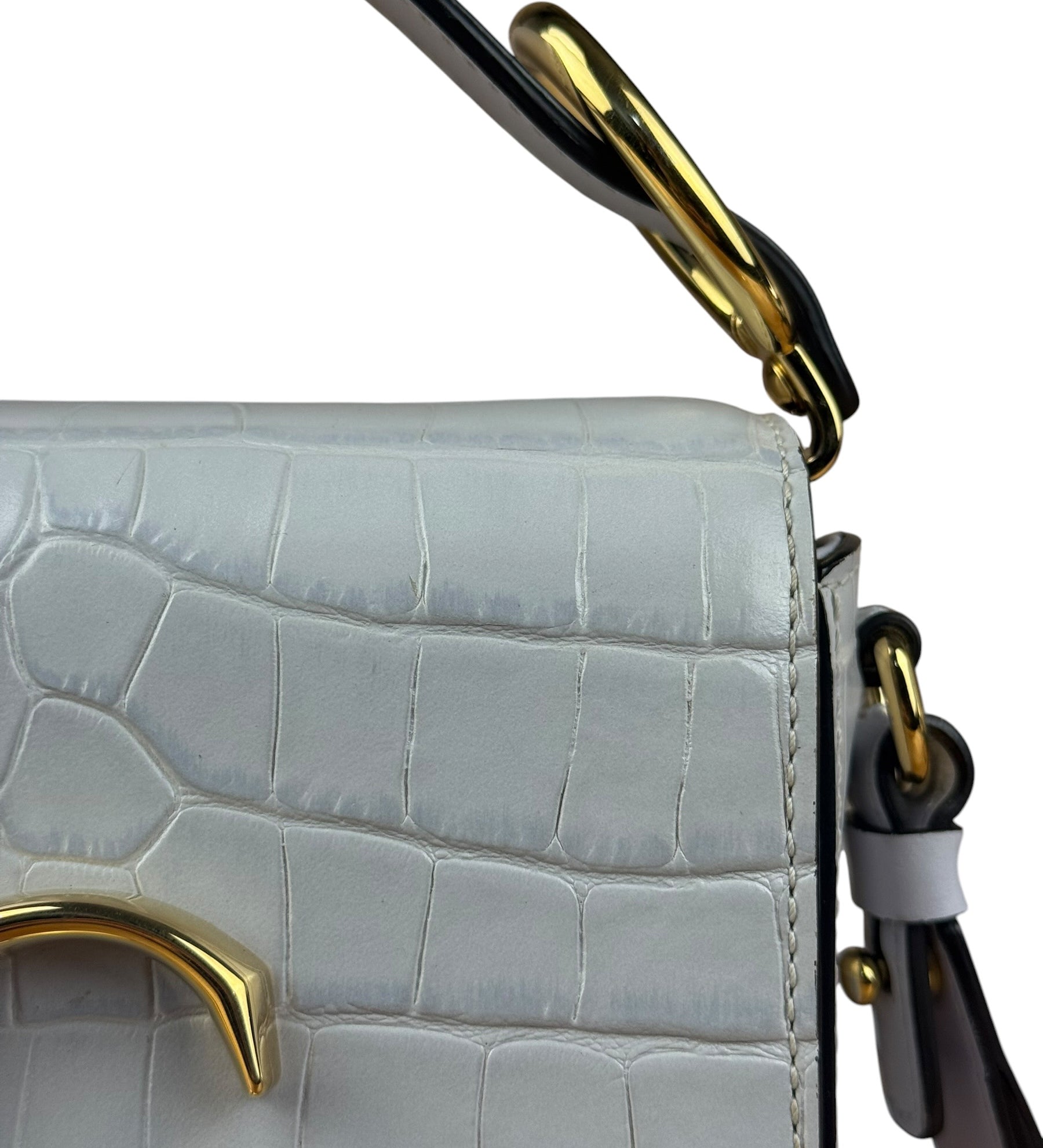 Chloé Mini Grey Croc Embossed C 2Way Bag
