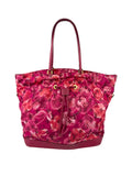 Louis Vuitton Pink Leather Trim Floral Ikat Noefull PM