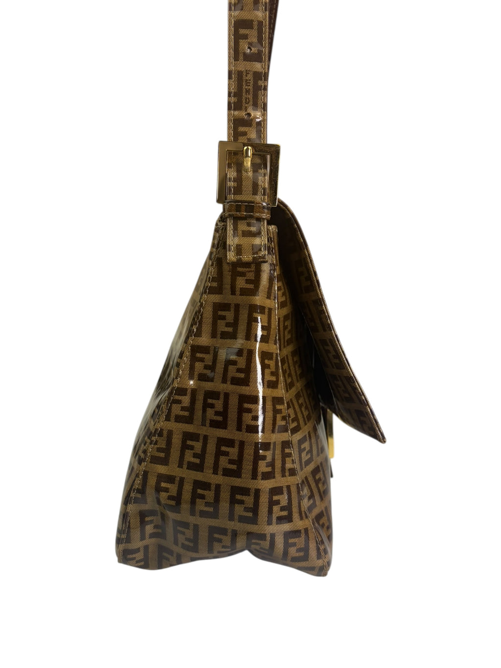 Fendi Beige/Brown PVC Mamma Baguette