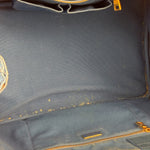 Prada Vintage Blue Canapa Canvas Tote