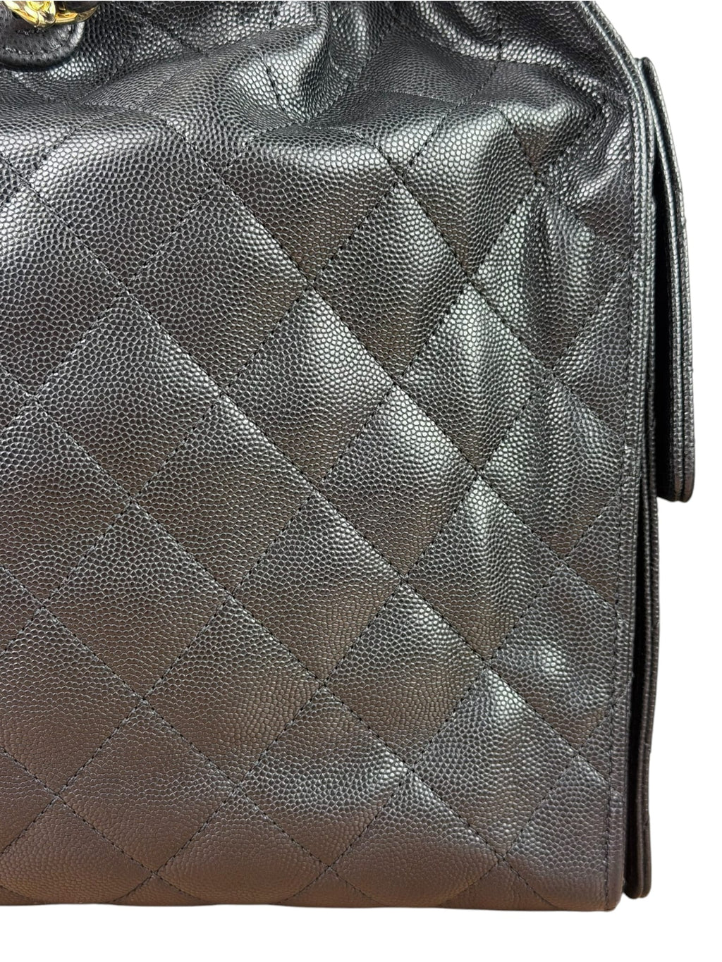 Chanel Medium Black Caviar 25 Hobo Bag