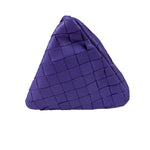 Bottega Veneta Purple Leather Nano Pyramid Pouch