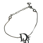 Christian Dior Vintage Trotter Logo Silver Bracelet