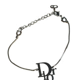 Christian Dior Vintage Trotter Logo Silver Bracelet